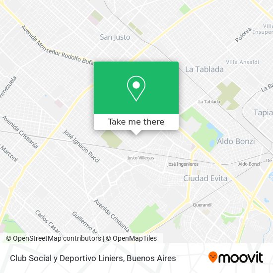 Club Social y Deportivo Liniers map