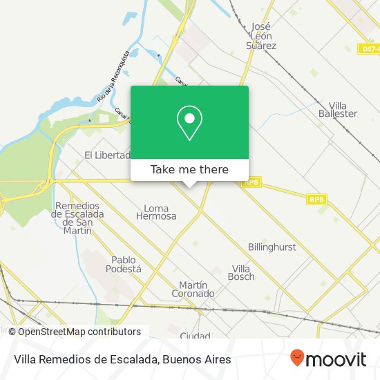 Villa Remedios de Escalada map