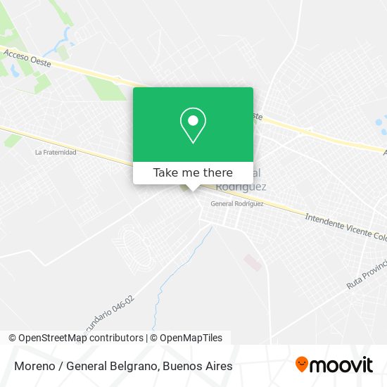 Moreno / General Belgrano map
