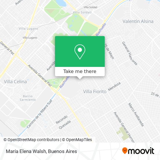 María Elena Walsh map