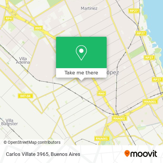 Carlos Villate 3965 map