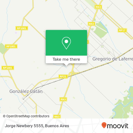 Jorge Newbery 5555 map