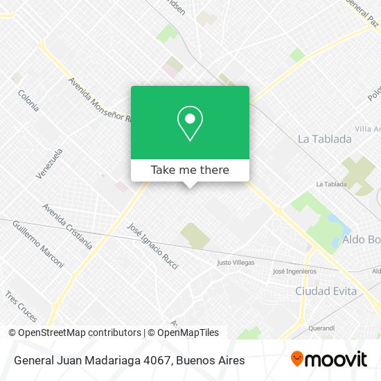 General Juan Madariaga 4067 map