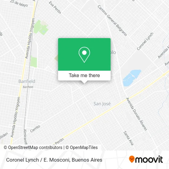Coronel Lynch / E. Mosconi map