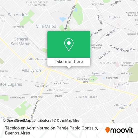 Técnico en Administracion-Paraje Pablo Gonzalo map