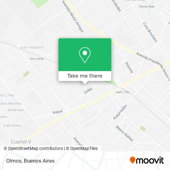 Olmos map