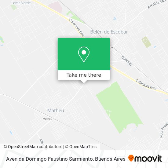 Avenida Domingo Faustino Sarmiento map