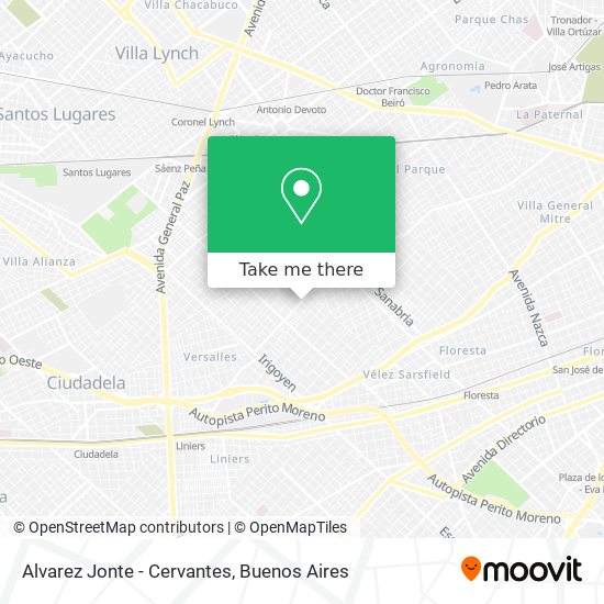 Mapa de Alvarez Jonte - Cervantes