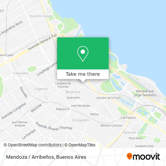 Mendoza / Arribeños map