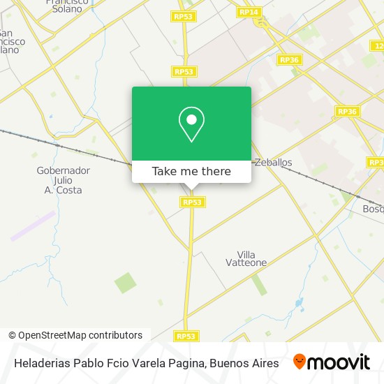 Heladerias Pablo Fcio Varela Pagina map