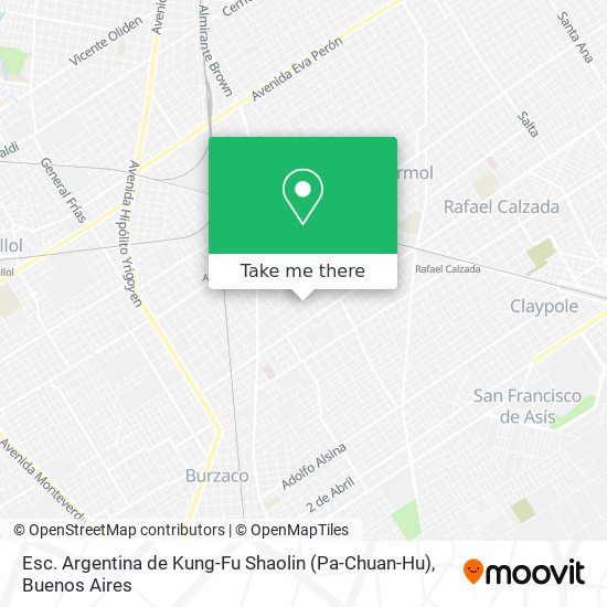 Esc. Argentina de Kung-Fu Shaolin (Pa-Chuan-Hu) map