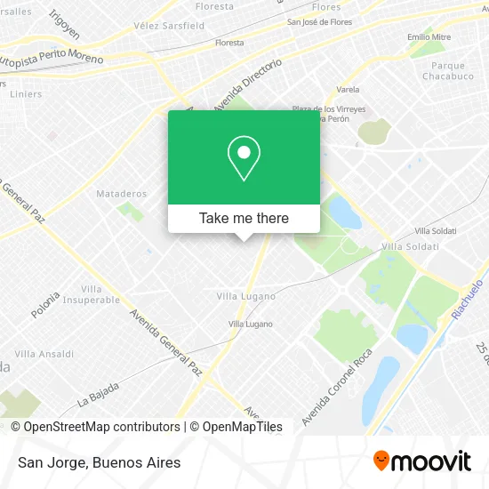 San Jorge map