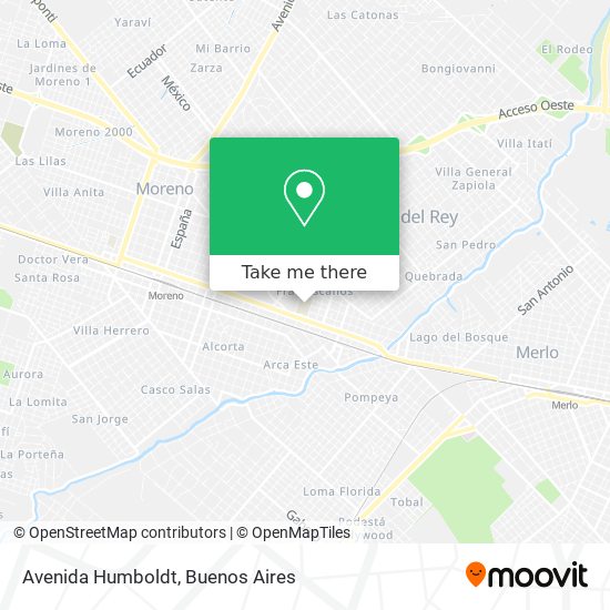 Avenida Humboldt map