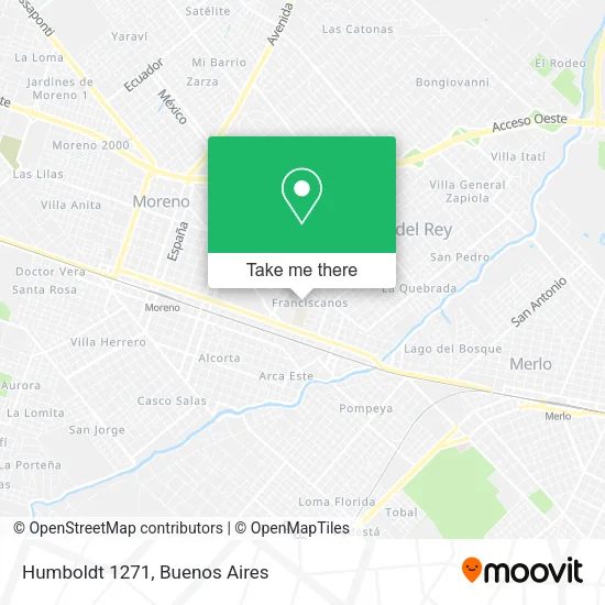 Humboldt 1271 map