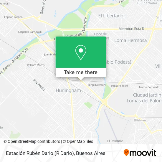 Mapa de Estación Rubén Dario (R Dario)