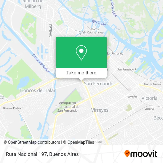 Ruta Nacional 197 map