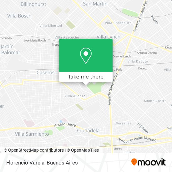 Mapa de Florencio Varela