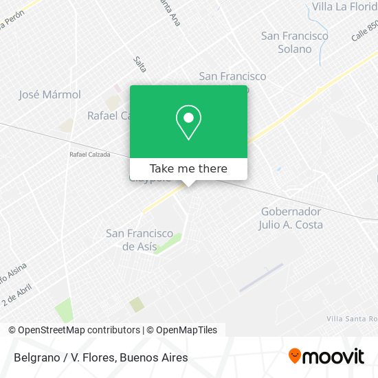 Belgrano / V. Flores map