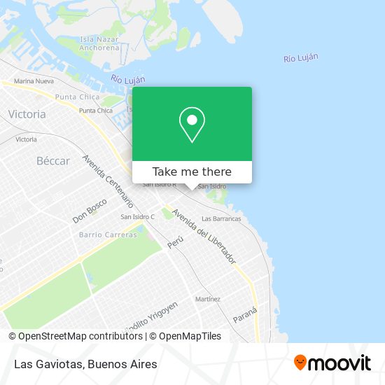 Las Gaviotas map