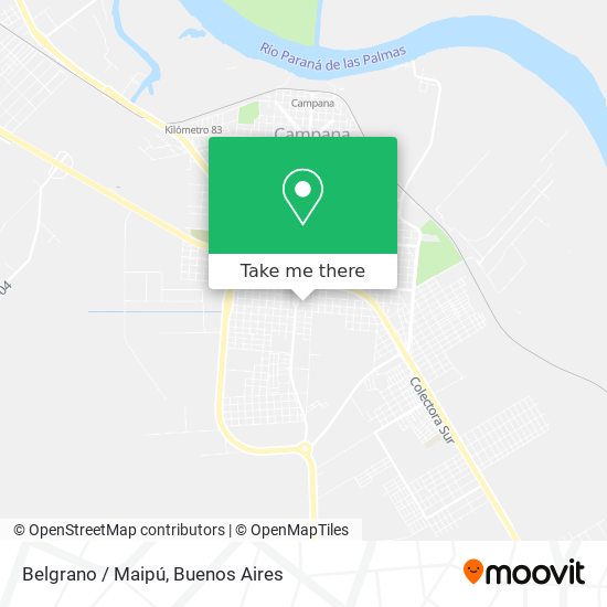Mapa de Belgrano / Maipú