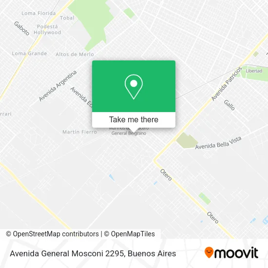 Mapa de Avenida General Mosconi 2295