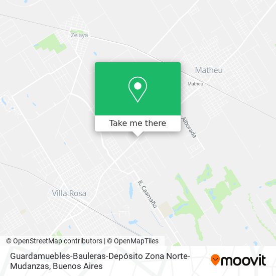 Guardamuebles-Bauleras-Depósito Zona Norte-Mudanzas map