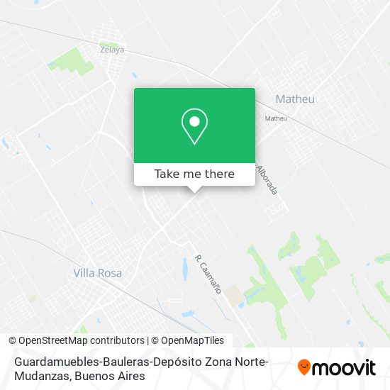 Mapa de Guardamuebles-Bauleras-Depósito Zona Norte-Mudanzas