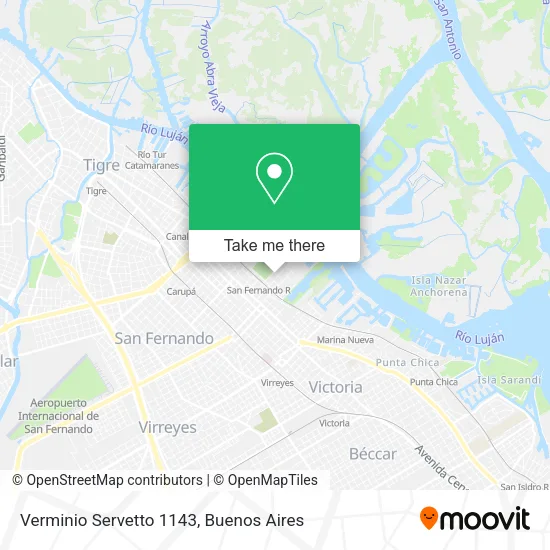 Verminio Servetto 1143 map