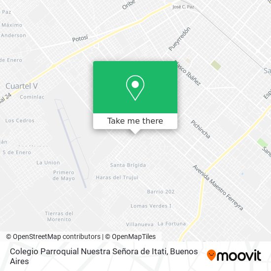 Colegio Parroquial Nuestra Señora de Itati map