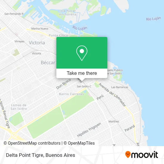 Delta Point Tigre map