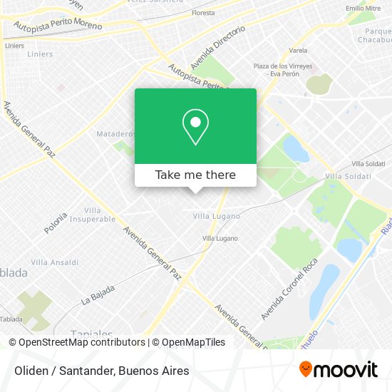 Oliden / Santander map