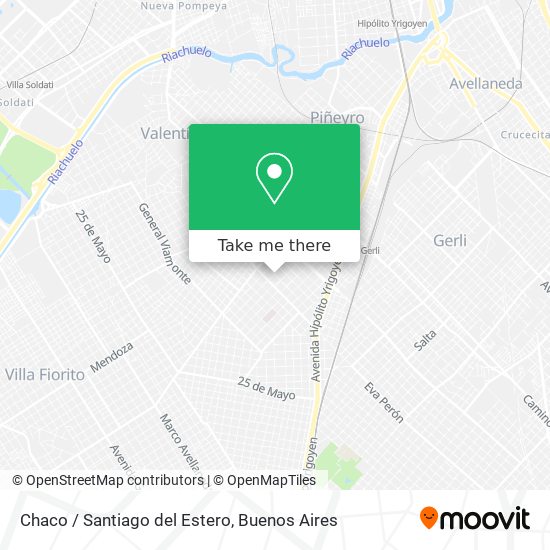 Chaco / Santiago del Estero map