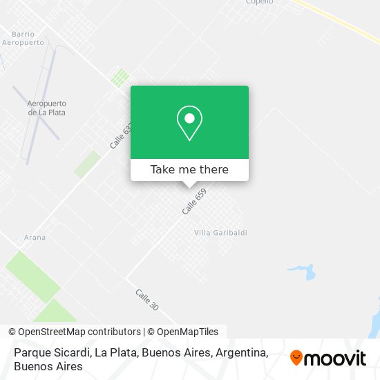 Mapa de Parque Sicardi, La Plata, Buenos Aires, Argentina