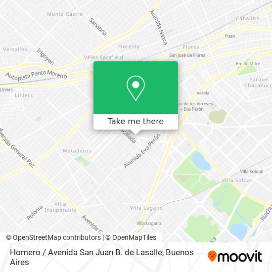 Homero / Avenida San Juan B. de Lasalle map