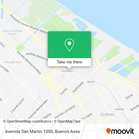 Mapa de Avenida San Martín 1050