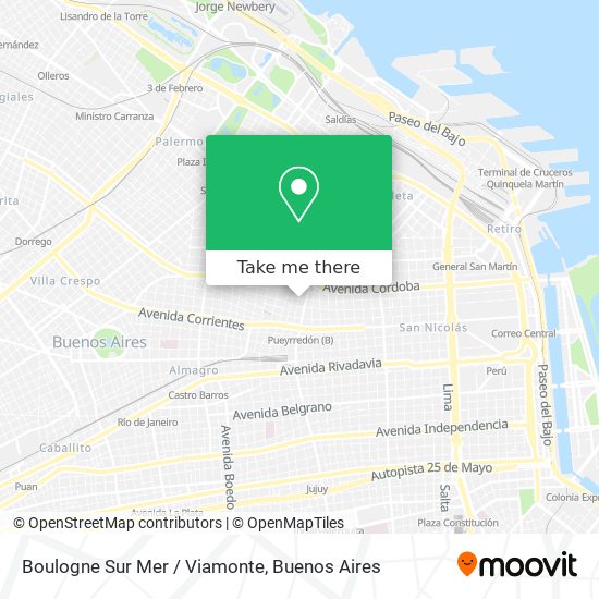 Boulogne Sur Mer / Viamonte map
