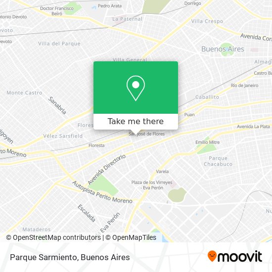 Mapa de Parque Sarmiento