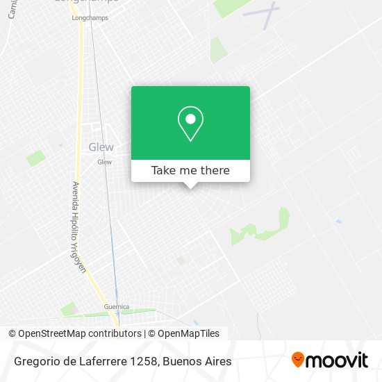 Gregorio de Laferrere 1258 map