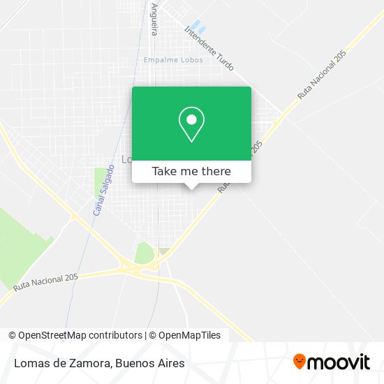 Lomas de Zamora map