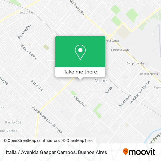 Italia / Avenida Gaspar Campos map