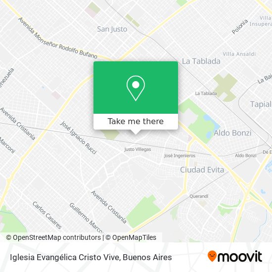 Mapa de Iglesia Evangélica Cristo Vive