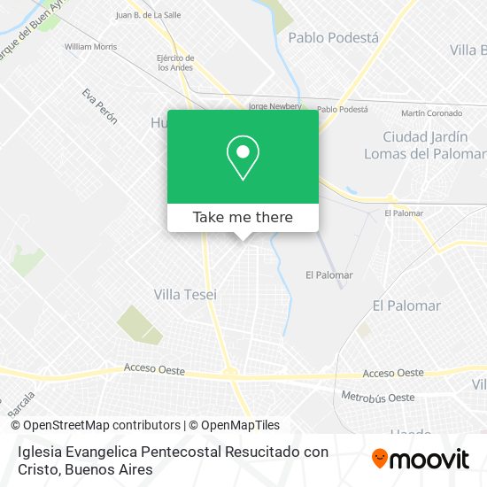 Iglesia Evangelica Pentecostal Resucitado con Cristo map