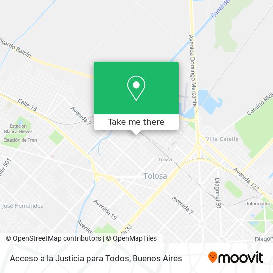 Acceso a la Justicia para Todos map