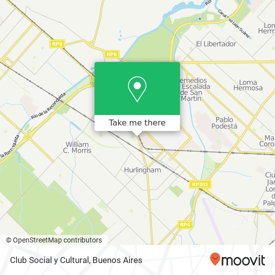 Mapa de Club Social y Cultural