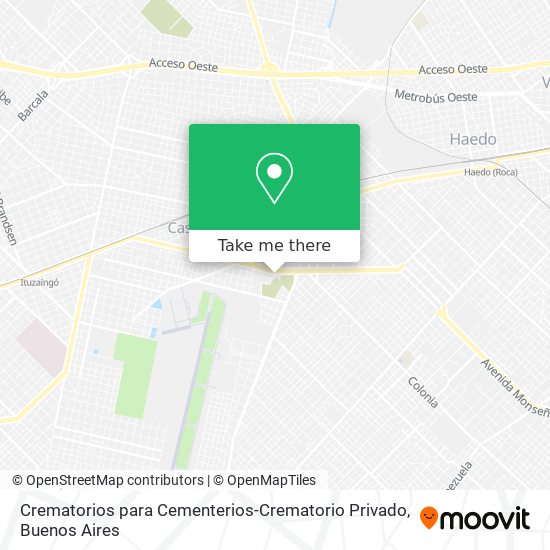 Crematorios para Cementerios-Crematorio Privado map