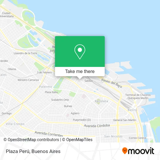 Mapa de Plaza Perú