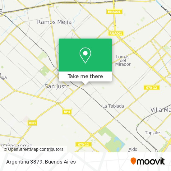 Argentina 3879 map
