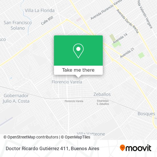 Doctor Ricardo Gutiérrez 411 map