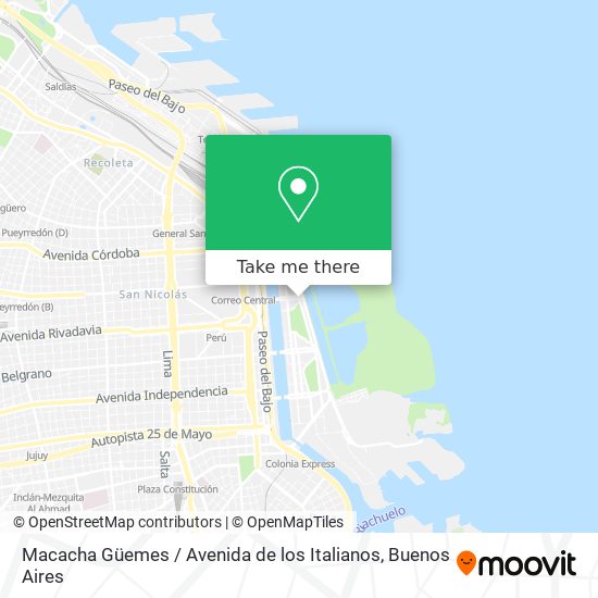 Macacha Güemes / Avenida de los Italianos map