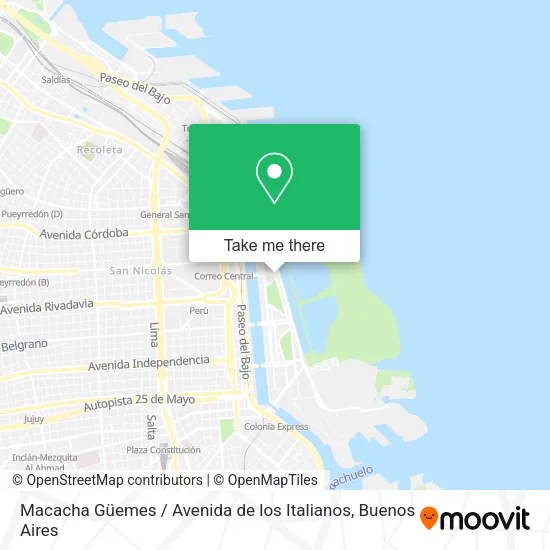 Macacha Güemes / Avenida de los Italianos map